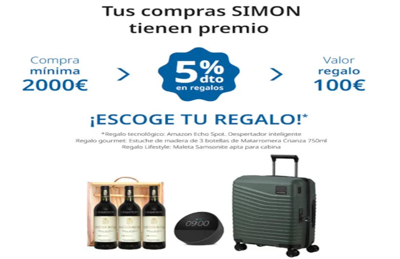 Promoción Especial SIMON: ¡Obtén un Regalo por tus Compras!